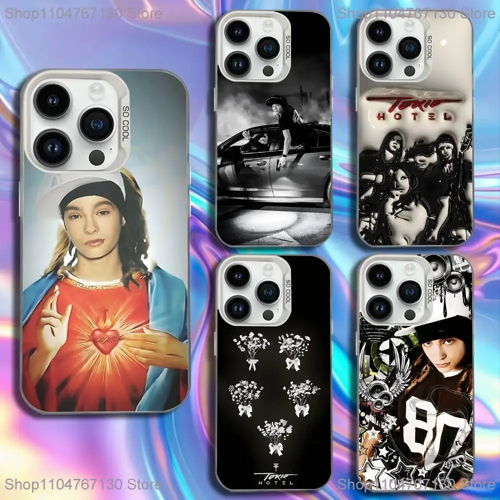 

Tom Bill Kaulitz T-Tokio H-Hotel Phone Case For iPhone 16,15,14,13,12,11,Mini,Pro,SE,MAX White Matte Shockproof Cover