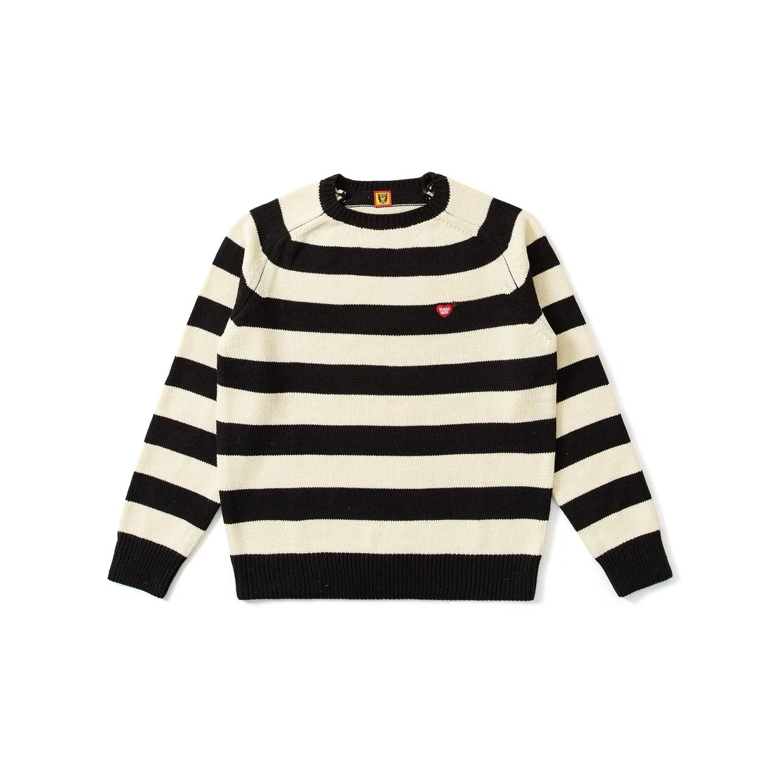 NIGO HUMANMADE love piccolo ricamo retrò a righe a maniche lunghe girocollo pullover maglione lavorato a maglia coppie da uomo e da donna