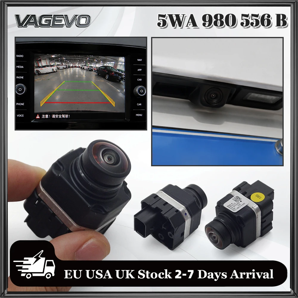 Image of 5WA980556B Rückfahrkamera für VW Audi Skoda SEAT MQB Einparkhilfe Rückfahrkamera OEM-Ersatz 5WA 980 556 B