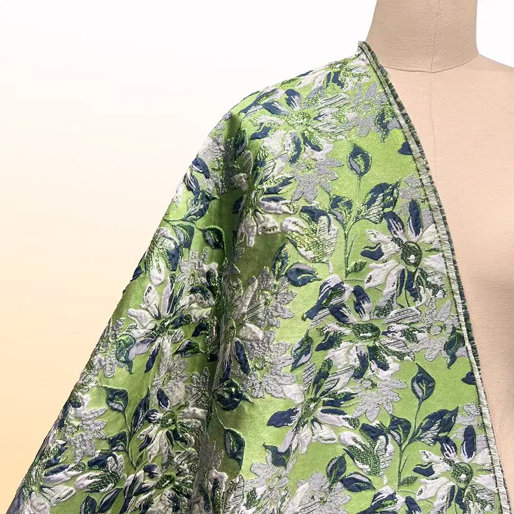 

Высококачественная жаккардовая кружевная ткань, 5 ярдов, французская парчовая ткань