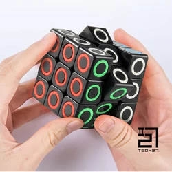 Multi Puzzle Black Puzzle Cube para Crianças, Quick Speedcube, Rápido, Jogo de tamanho normal, 3X3, 8 anos Masculino, Regular