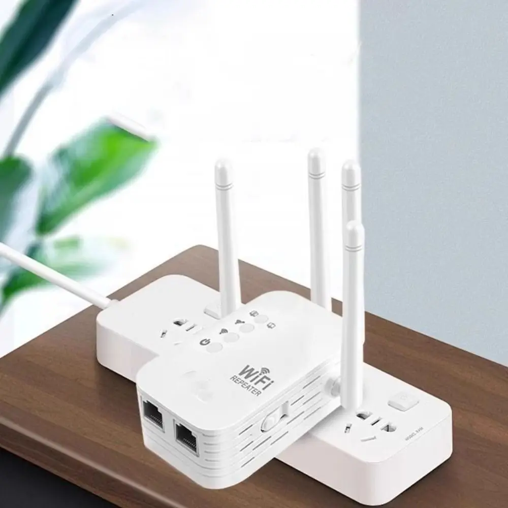 Durevole 4 antenne Ripetitore WiFi Ripetitore WiFi stabile ad alta velocità Dissipazione del calore Estensore WiFi dual band Home