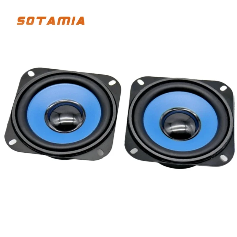 SOTAMIA 2Pcs 4 Inch 102mm Full Range Speaker Audio 4 8 Ohm 20W Multimedia HIFI Speaker Sound Music Power Loudspeaker