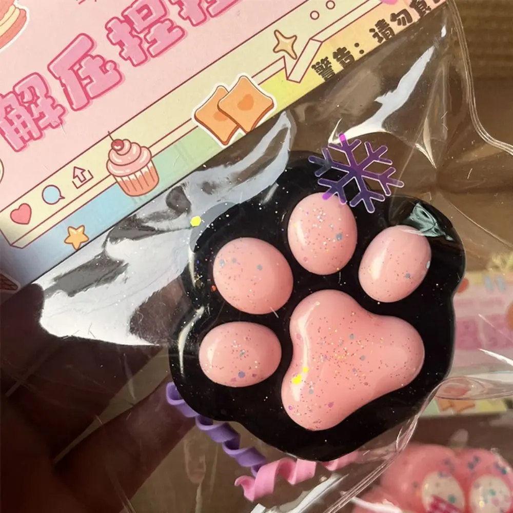 Jouet de Pétrissage Transparent en Forme de Patte de Chat pour Enfant, Super Grand, Fait à la Main, à Rebond Lent