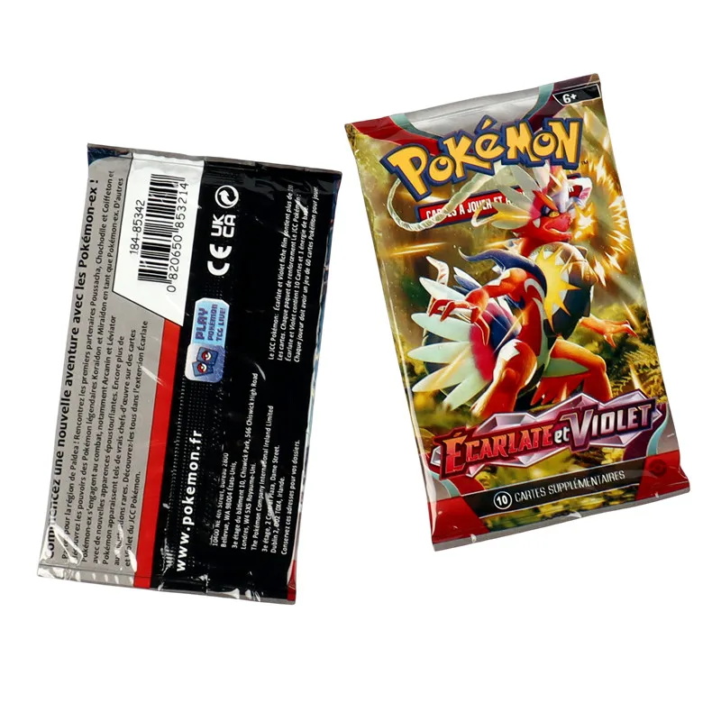 Pokémon français TCG: boîte de rappel en verre écarlate, carte Pokémon, 36 paquets, 360 pièces