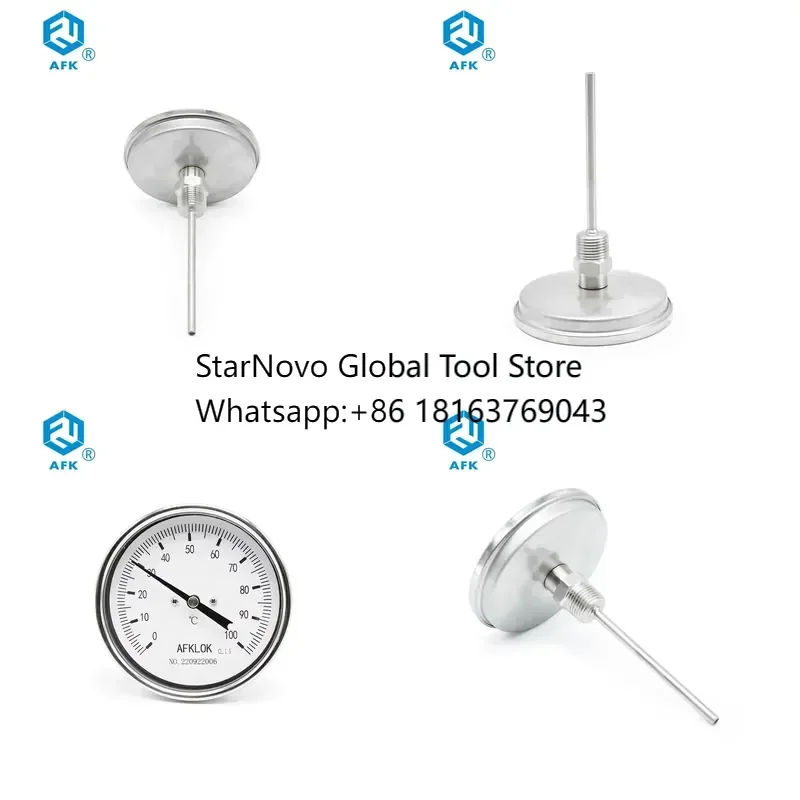 2026 Hot! Temperature Gauge Bimetal Thermometer Industrial Temperature Gauge