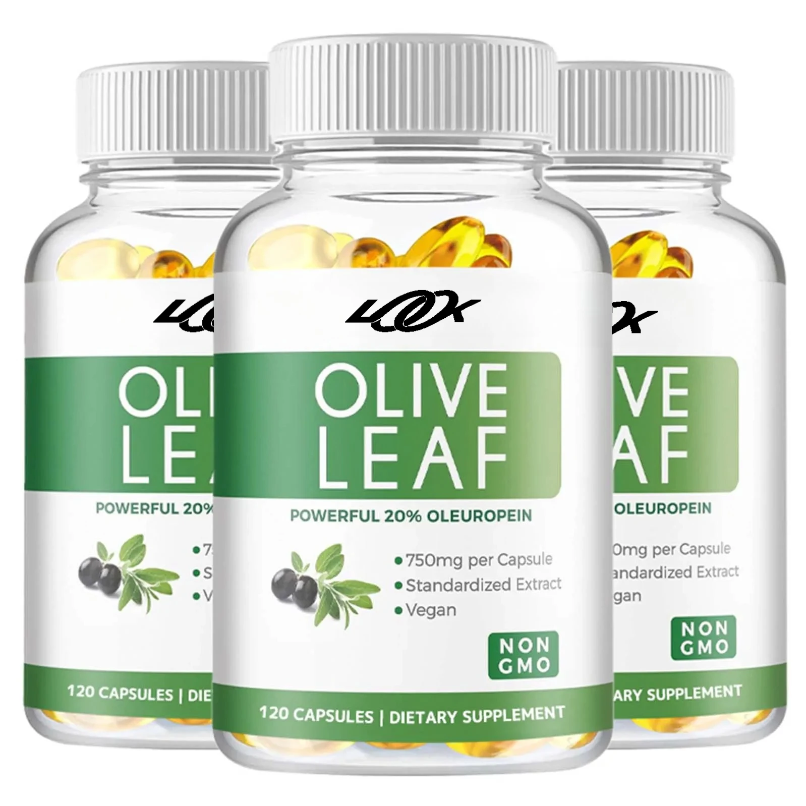 Olive Leaf Extract Supplement - Antioxidant, Promotes Heart,Skin & Cardiovascular Health, Improves Energy Levels, Immune Support