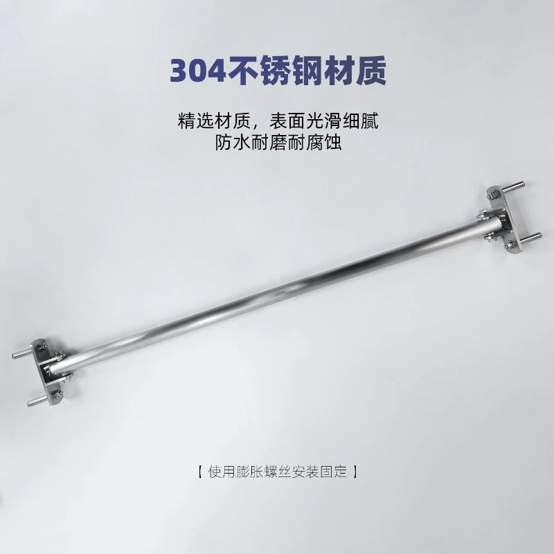 304 Stainless Steel Rotatable Wall Corner Pull Up Bar Diagonal Horizontal Mount Fitness Upper Body Workout Training Equipment