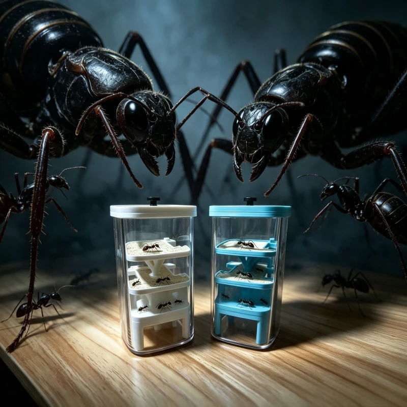Acrylic Ant Nest Farm Castle Pet Ant Habitat House Insect Breeding Box Ant Workshop Cage Birthday Children's Day Gift