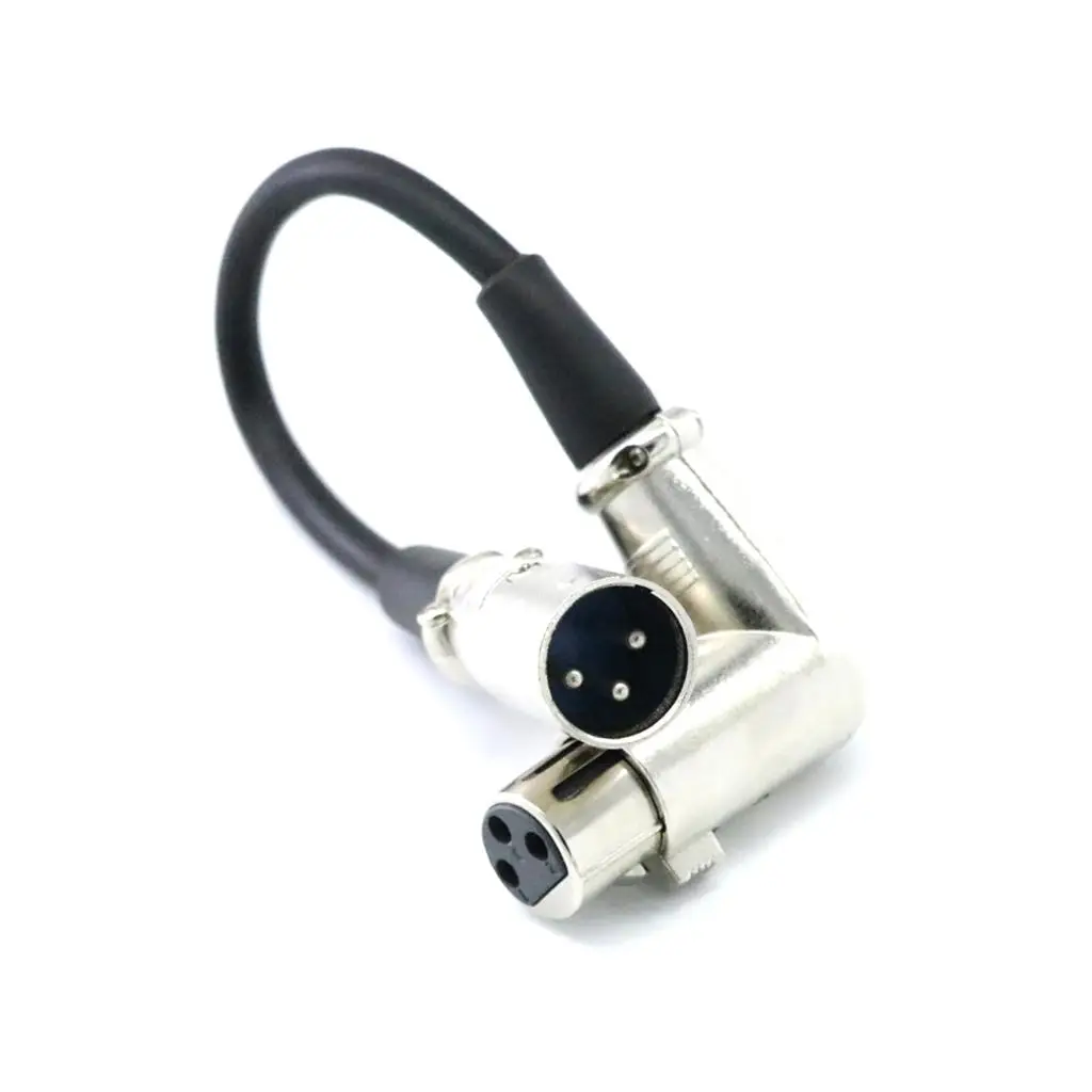 Fotografia 7: Cabo de microfone XLR 20cm XLR 3 pinos macho para cabo de áudio de microfone fêmea