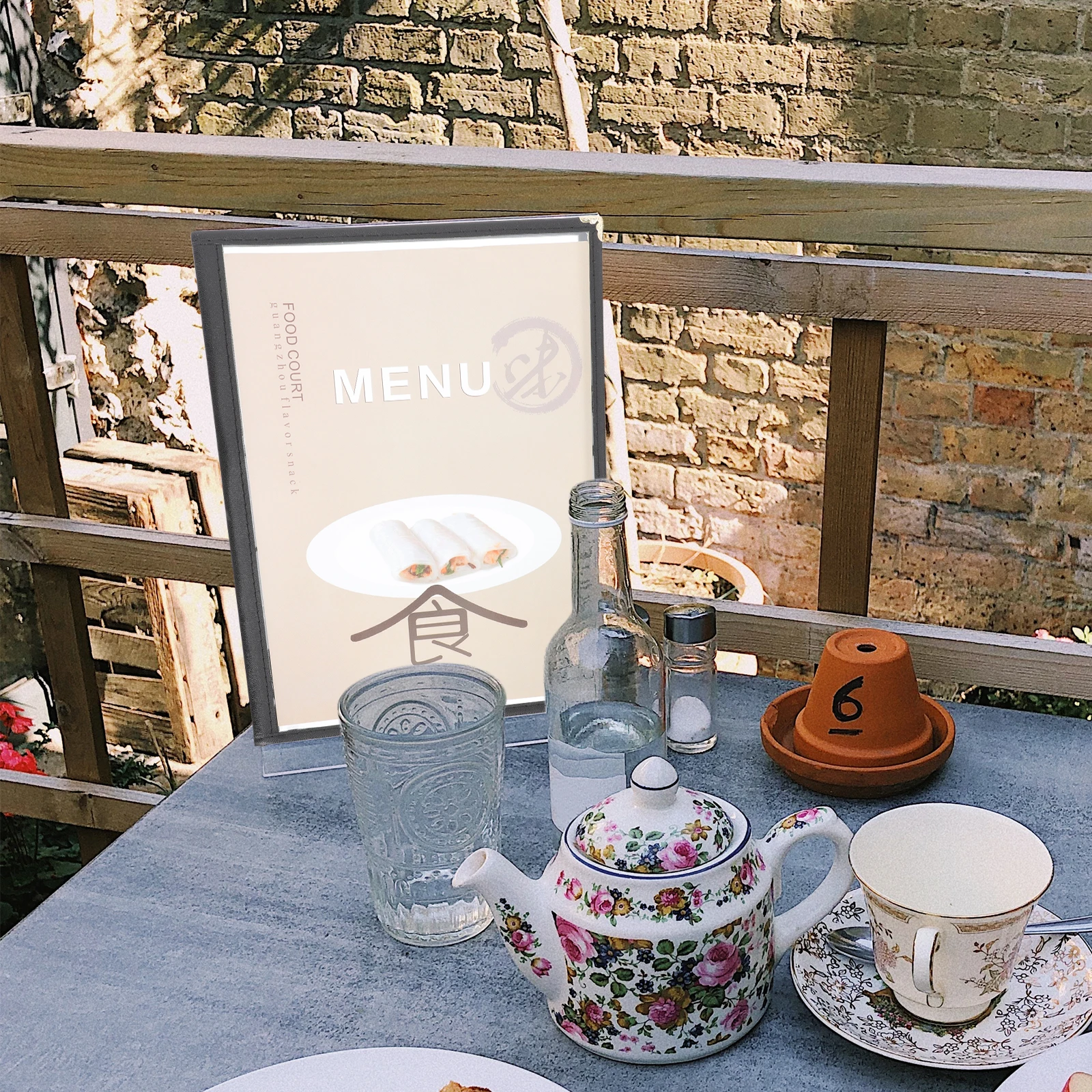 Menu Protective Cover PVC Transparent Durable Menu Protector for Restaurant Hotel Bar Restaurant Supply Recipe Book Protector