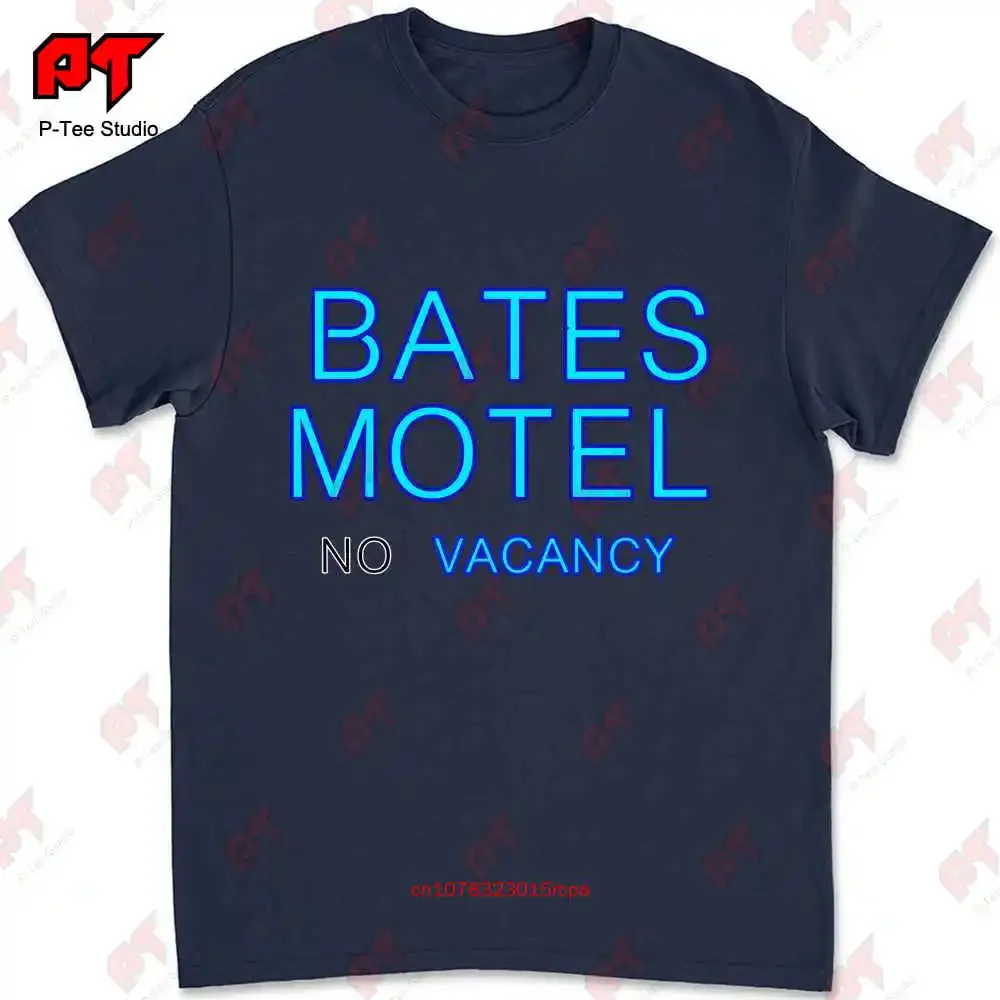 Bates Motel Psycho Movie Sign Horror Film Classic Hitchcock T-shirt U7CJ