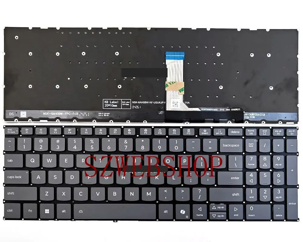 

Новый ноутбук для Lenovo Yoga 7 2-в-1 16AKP10 16ILL10, клавиатура для ноутбука, США, черная с подсветкой