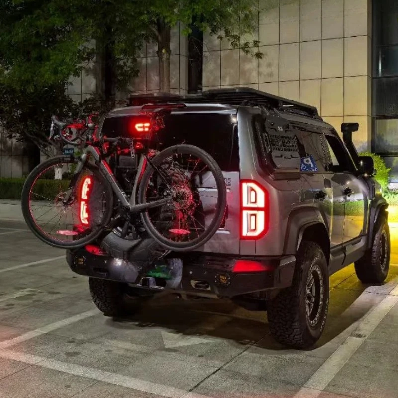 Suitable for Equation Leopard 5 Bike Rack Hanger Foldable Bicycles Racks Hanging 2 Bicycles Durable Automobiles Accessories