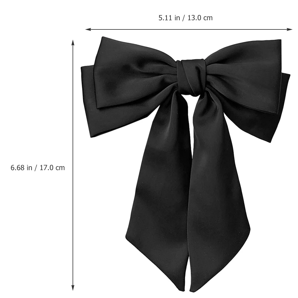 

Clip Large Bow Barrette For Women Thick Stylish Hair Accessory Ponytail Large Hair Bows For Women Clip Ribbon Bow