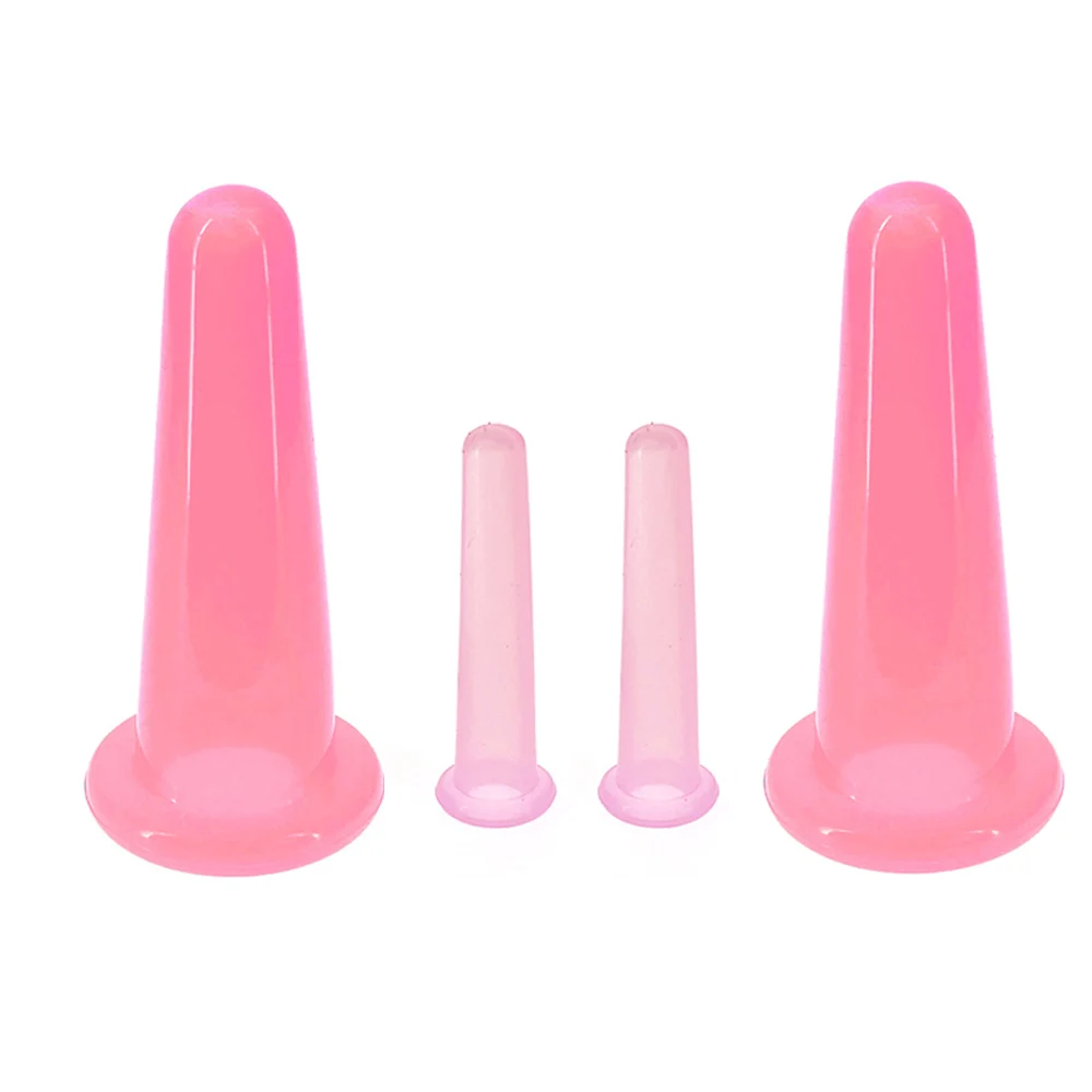 Silicone Vacuum Cupping Pot, Anti-Fat Cup Set, Ferramentas de Saúde, Corpo, Pescoço, Massagem Facial, Sucção, Novo, 2Pcs