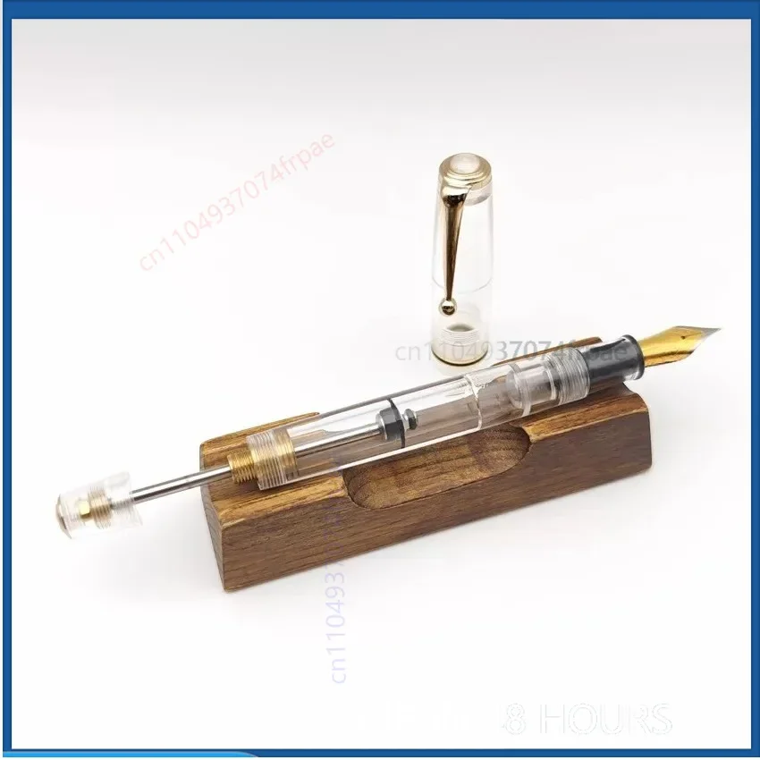For ADMOK28 Button Negative Pressure Fountain Pen Ink Blotter Schmidt No.6 BOCK Nib Vintage Retro Pen(Negative Pressure Version)