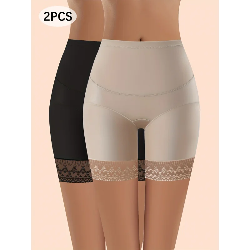 High Waisted Tummy Cinching Lace Women's Boxer Skirt Safety Bottoms