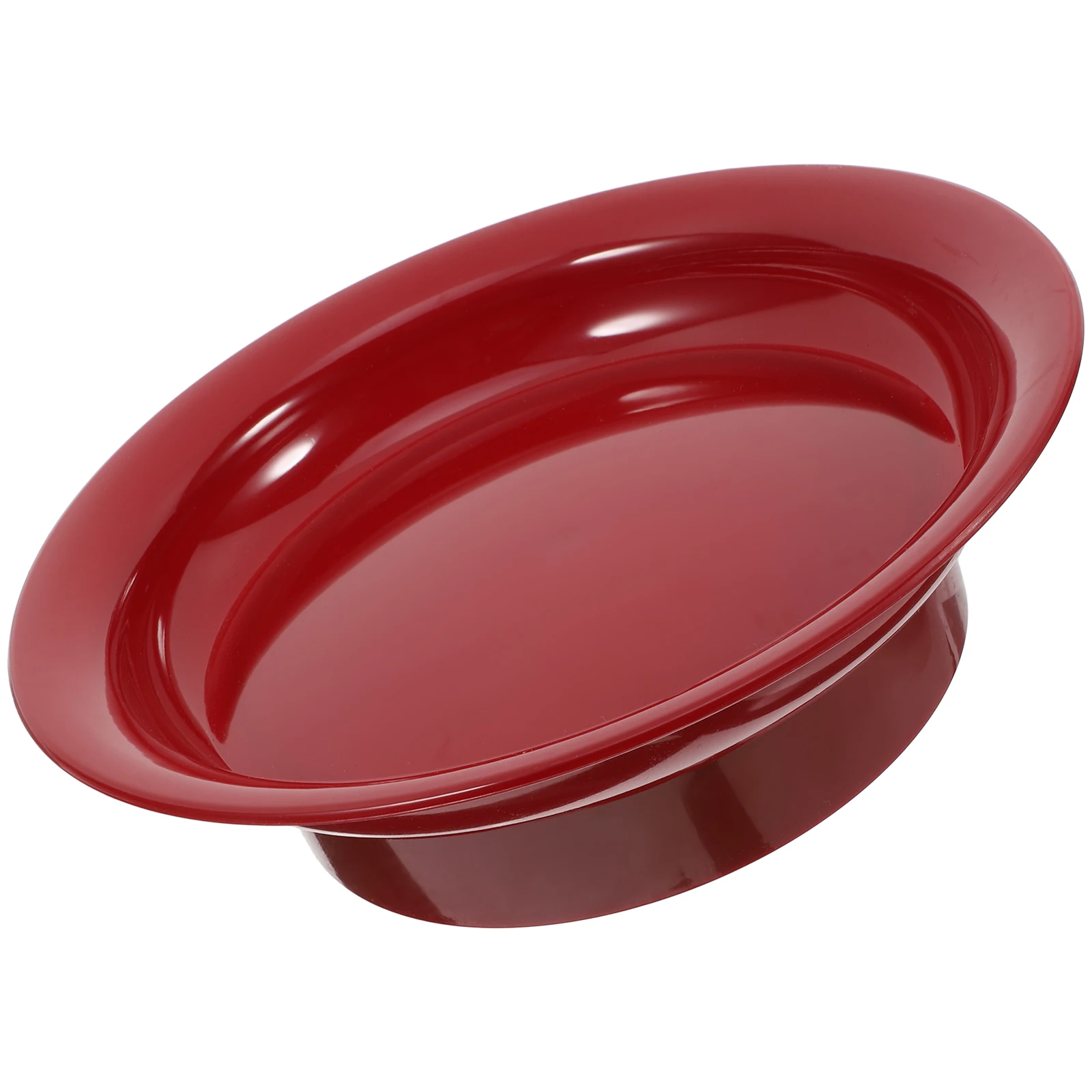

Tribute Plate Red Fruit Bowl Candy Dish Egg Storage Decorative Kitchen Party Snack Holder Plastic Container