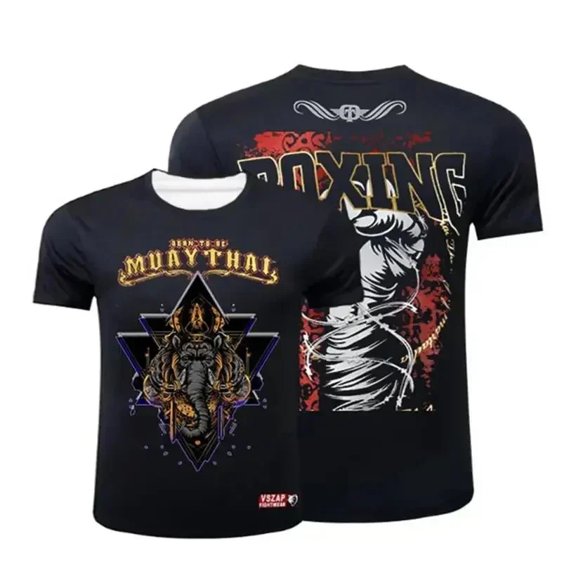 

3D Muay Thai printed T-shirt men fashion sports short sleeves men's sports top classic Harajuku T-shirt