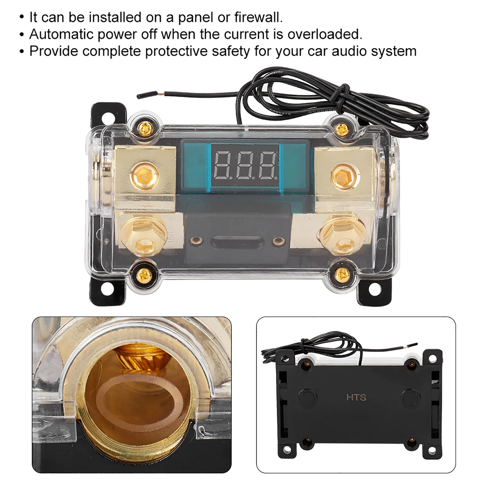 Car Audio Power  Holder Audio Power  Holder Car Audio Power  Holder Stereo Distribution Block Box Digital Display