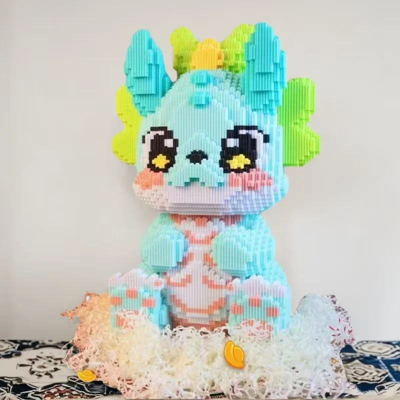 3512 قطعة من مكعبات بناء الأطفال التنين الأخضر، مناسبة للبالغين والشباب كهدايا عيد الميلاد وعيد الشكر وهدايا عيد الميلاد