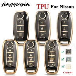 JYQ TPU Car Key Case Cover For Nissan X-trail T33 Kicks Qashqai J12 Juke Teana Altima Ariya 2023 2024 Protector Shell Accessorie