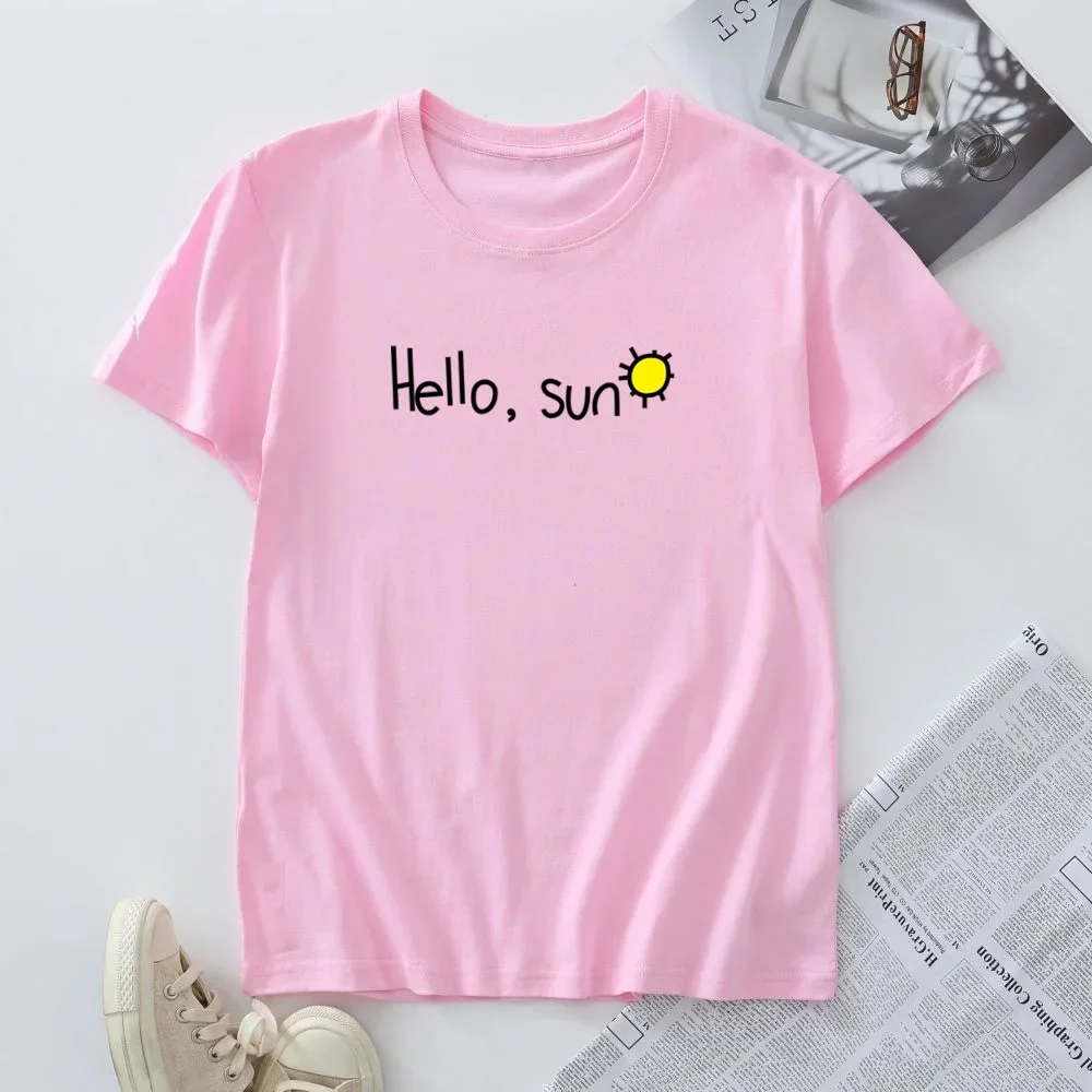 女性用半袖グラフィックTシャツ,ラージサイズTシャツ,夏服,綿100%,新品