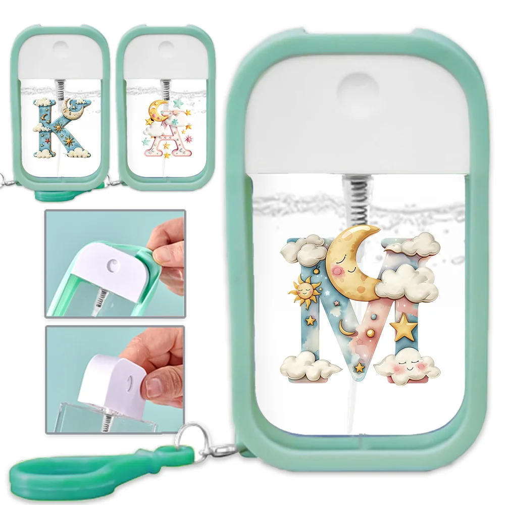 

Portable Travel Refill Bottle Refillable Spray Bottle Mouth Sprayer Accessory With Silicone Funnel Set Lridescent Cloud Pattern