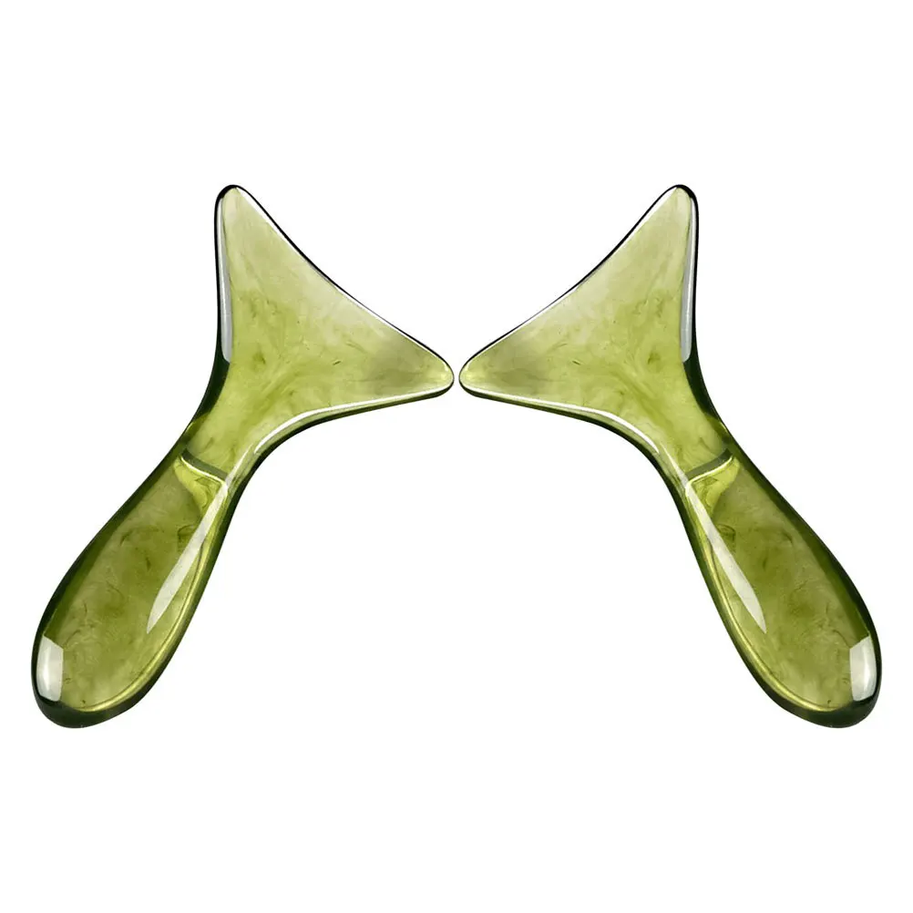 

2Pcs Body Massage Tool Gua Sha Facial Neck Scraping Board Muscle Scraper Meridian Relaxing Spa Use Hand Massager Tool