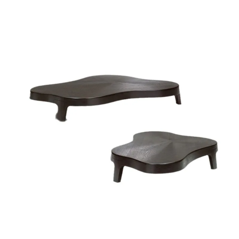 Tavolino dipinto personalità creativa arte ovale moderno semplice tavolo da tè