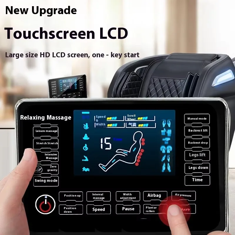 Deluxe Electric Home Cervical Spine Massage Chair Commercial Multifunctional Zero Gravity Space  Full Body Intelligent
