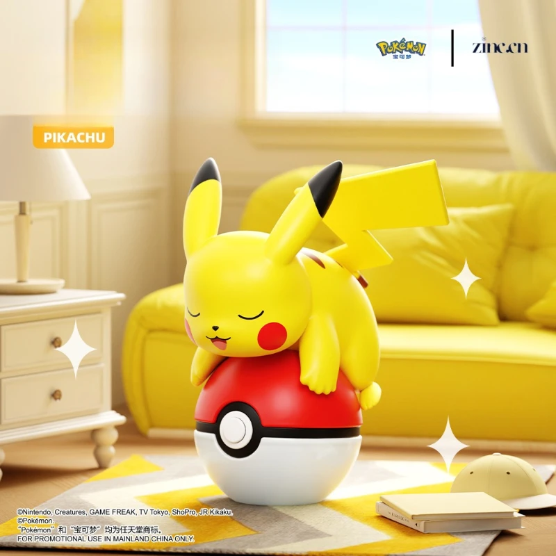 Figura de Pokémon Pikachu con Bola Eléctrica, Gengar que Brilla en la Oscuridad, Linda Bola Pokémon Luminosa, Adornos de Escritorio, Regalo de Cumpleaños para Niños