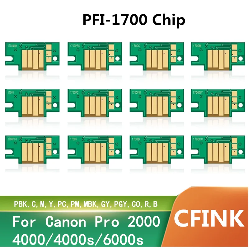 microplaqueta permanente do cartucho para canon pro2000 pfi1700 1700 2100 4000 4000s 6000 6100 6100s 6000s 01