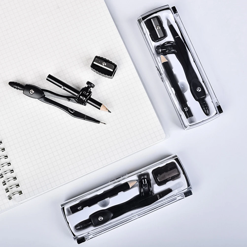 مجموعة واحدة من بوصلات الطلاب مجموعة أدوات الصياغة المحمولة سهلة التشغيل أداة رسم الدائرة البوصلات لأداة رسم الدائرة