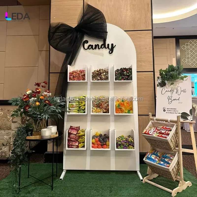 Custom Clear Acrylic Candy Box Removable Display Stand for Wedding Party Event Decoration Transparent Storage Organizer