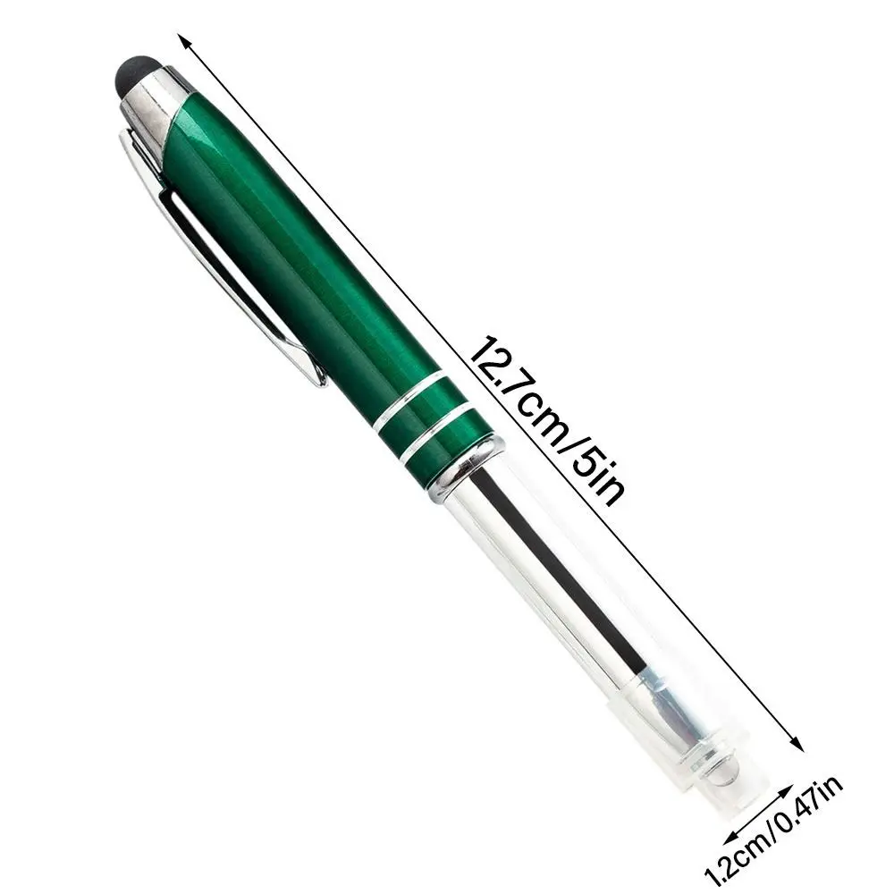 3-in-1 Multi-function Metal Capacitive Pen Portable Ballpoint Pen Outdoor Tool Pen With Light Touch Screen Pen