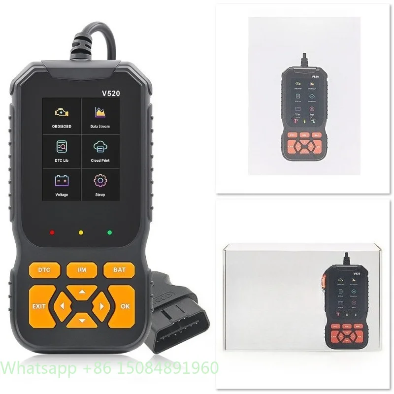 V519 Handheld OBDII Car Diagnostic Scanner Vehicle Fault Code Reader Support Full OBD2 Protocols