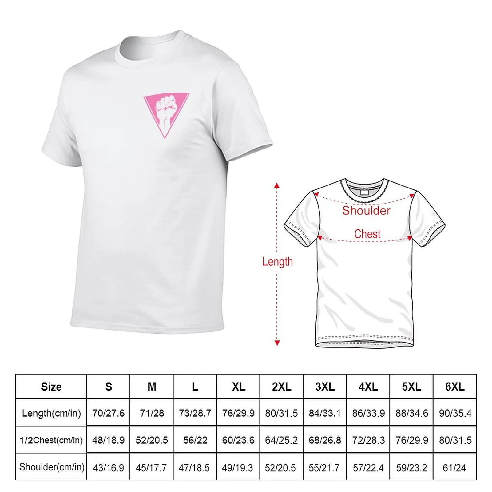 New Pink Triangle - Keep on fighting T-Shirt korean fashion new edition t shirt plain t-shirt summer top men workout shirt