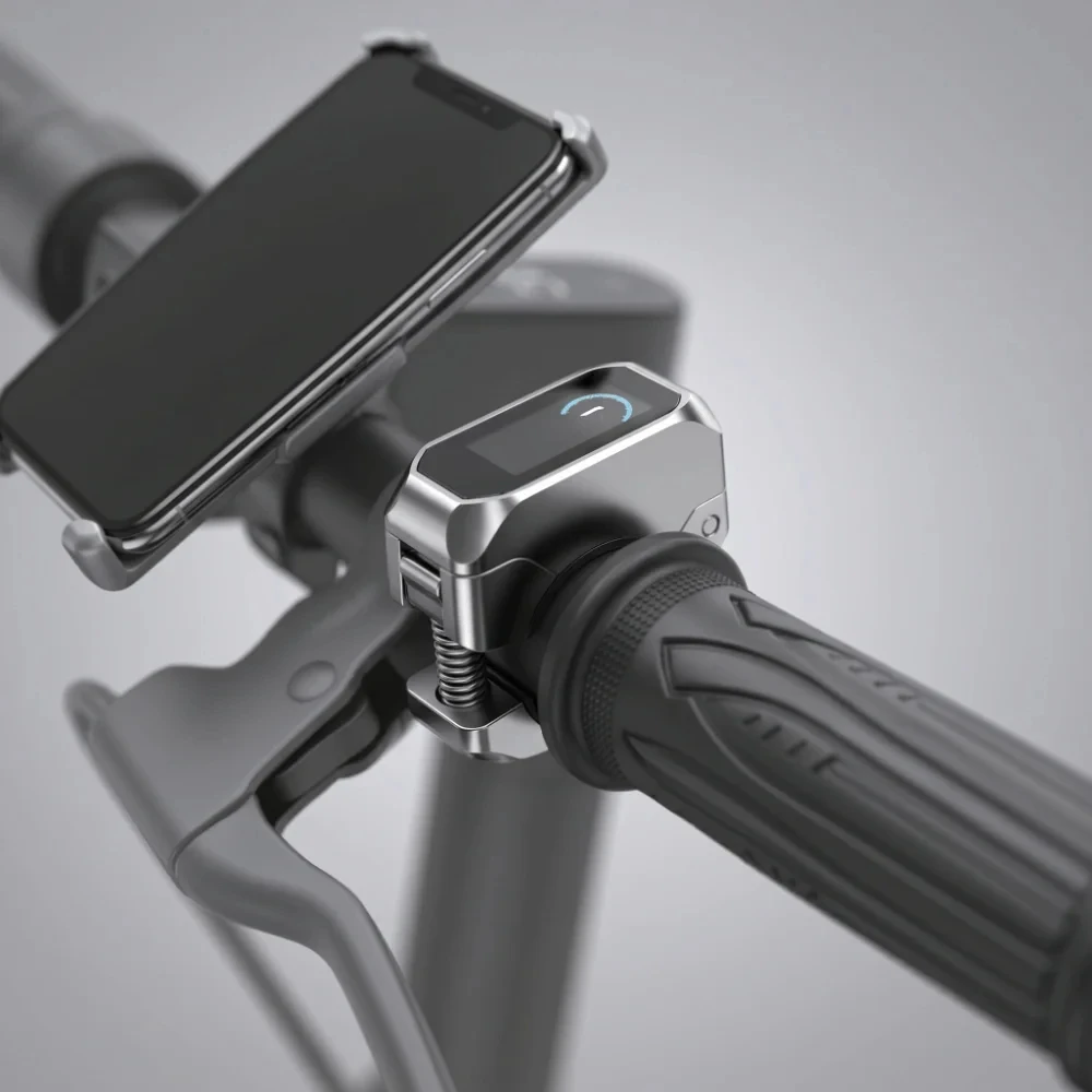 Electric Bike Throttle with 3 Pin Waterproof Connector12V‑72V 20X Scooter Speed Throttle Handle for 22.2mm - Detail Angle #02