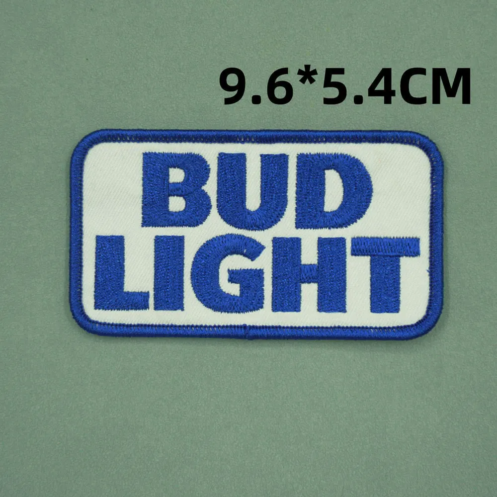 Beer brands Badge Embroidered Patches  Armband Backpack Badge with Hook Backing for Clothing