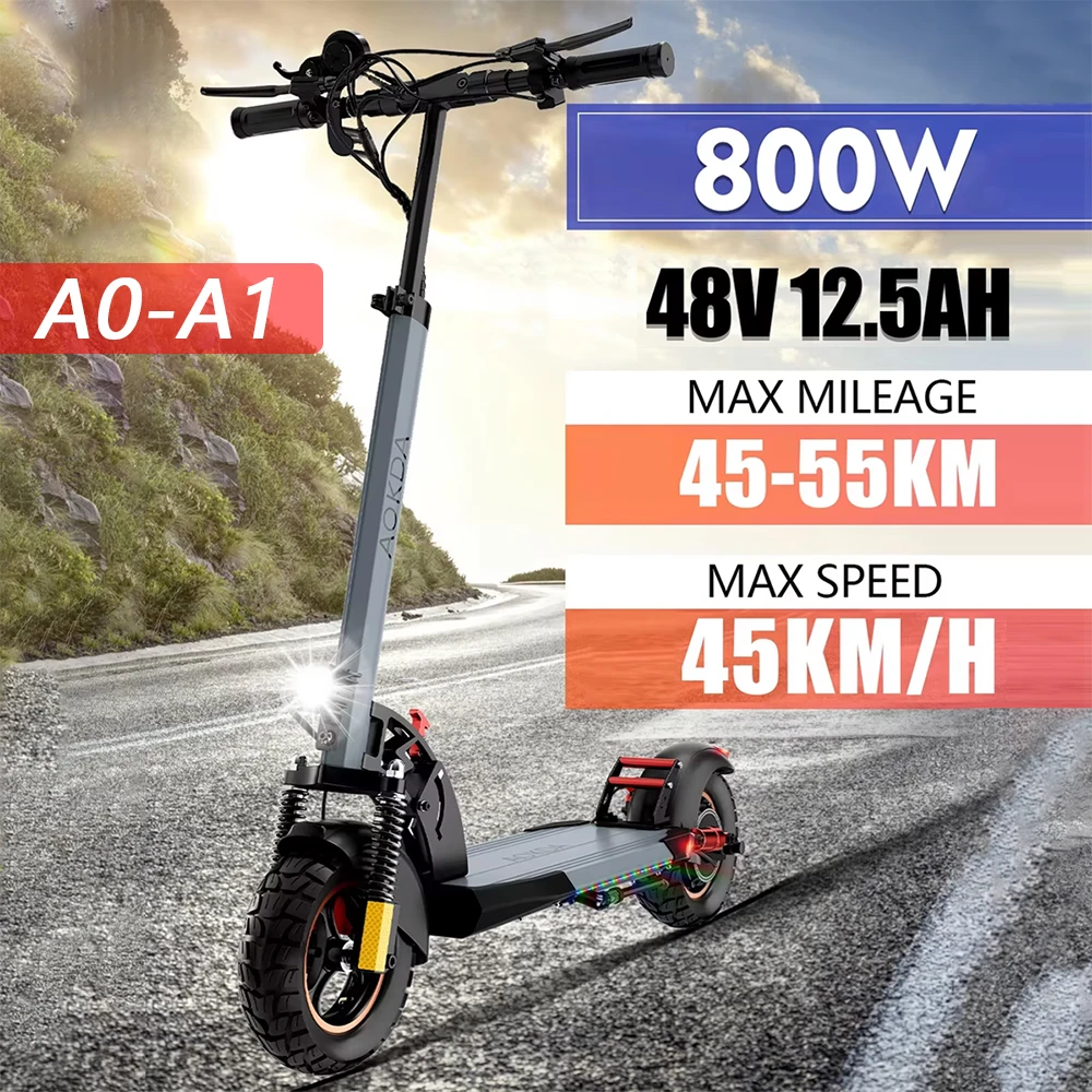 New City Mobility Electric Scooter 800W-48V-12.5AH One button folding Max speed 45KM per hour Max range 45-55KM 3-7 days deliver