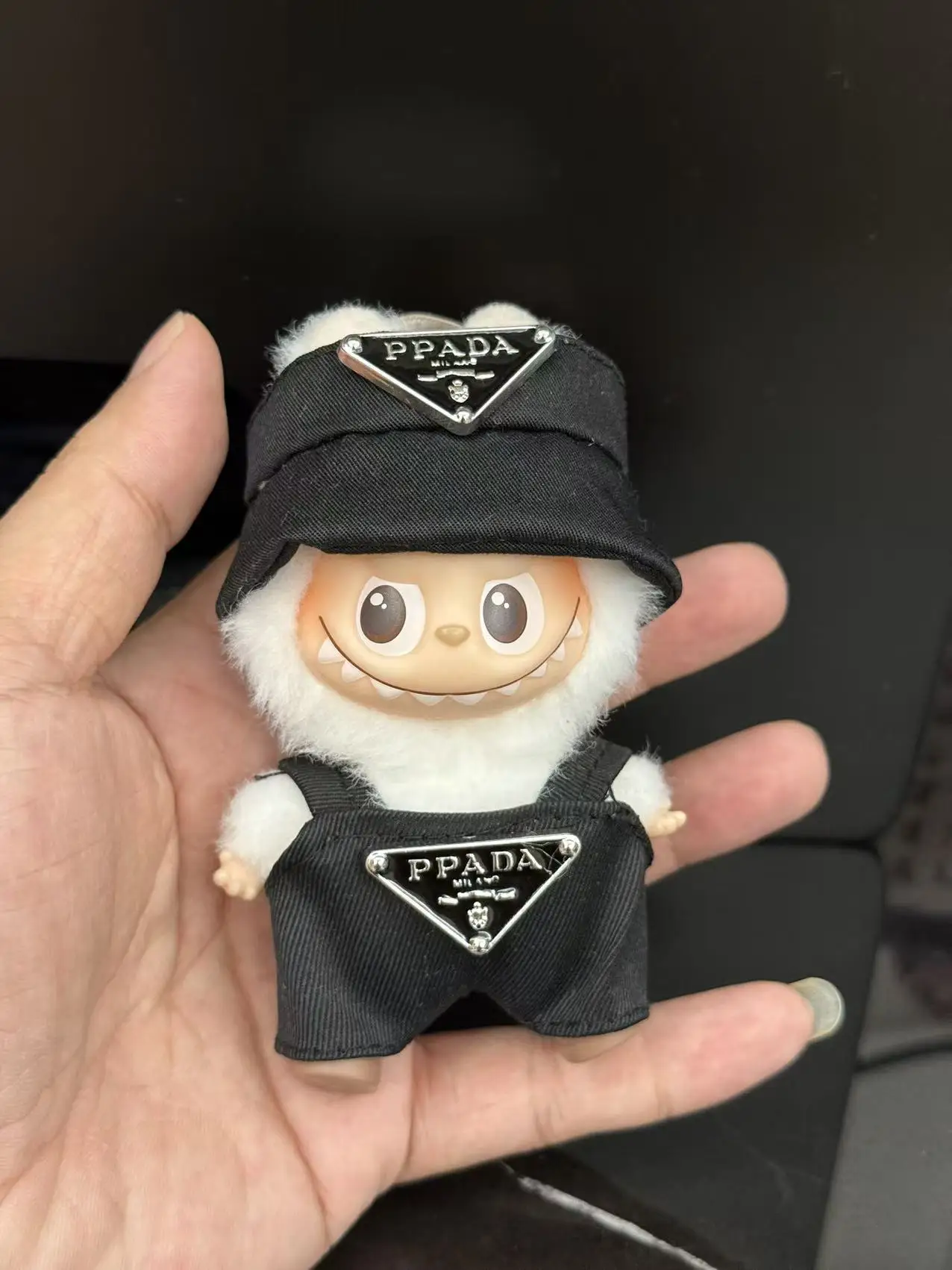 Różowe luksusowe ubranka dla Mini Labubu V4 Koreański klasyczny styl Mała sukienka Zestaw modnych ubrań Strój dla lalek Mini Labubu V4 Prezent