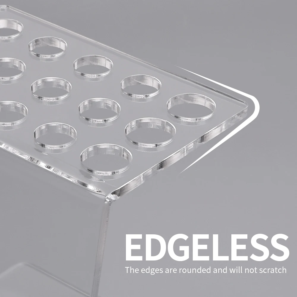 Acrylic Scissors Holder with 5/6/15 Grids for Makeup Brushes
