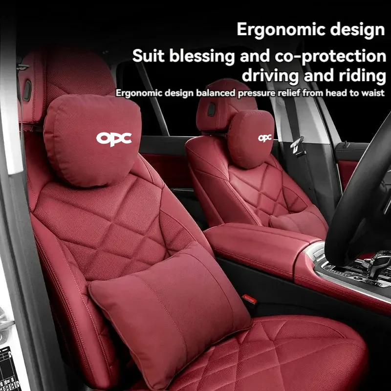 For Opel OPC Corsa D Astra Insignia Mokka Adam Combo Vauxhall Vectra H G J Car Headrest Comfort Breathable Pillow Protector Neck