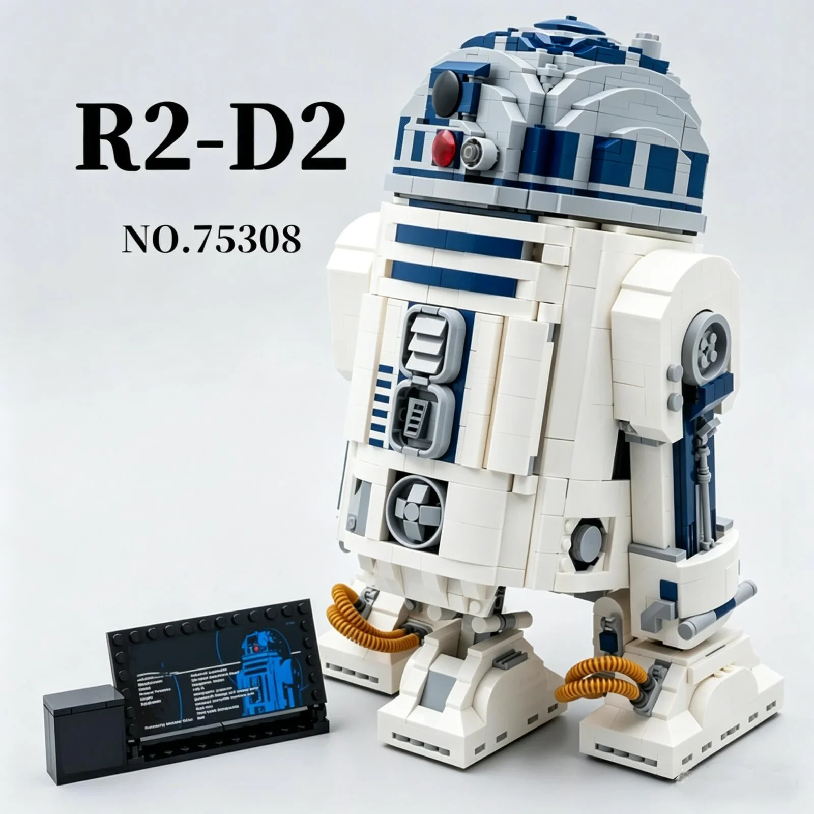 

2314pcs UCS Star Interstellar Conflict R2-D2 Robot 75308 Union Bricks Building Block Puzzle Model Toys For Birthday Holiday Gift