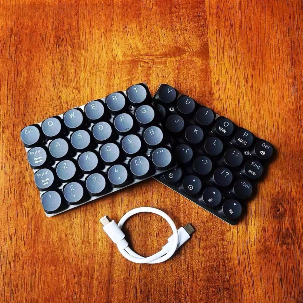 New X10 P48a Custom Split Keyboard Kit Low Axis Planck Layout Orthogonal Inline Mechanical Keyboard 48 Keys Single-Mode Wired