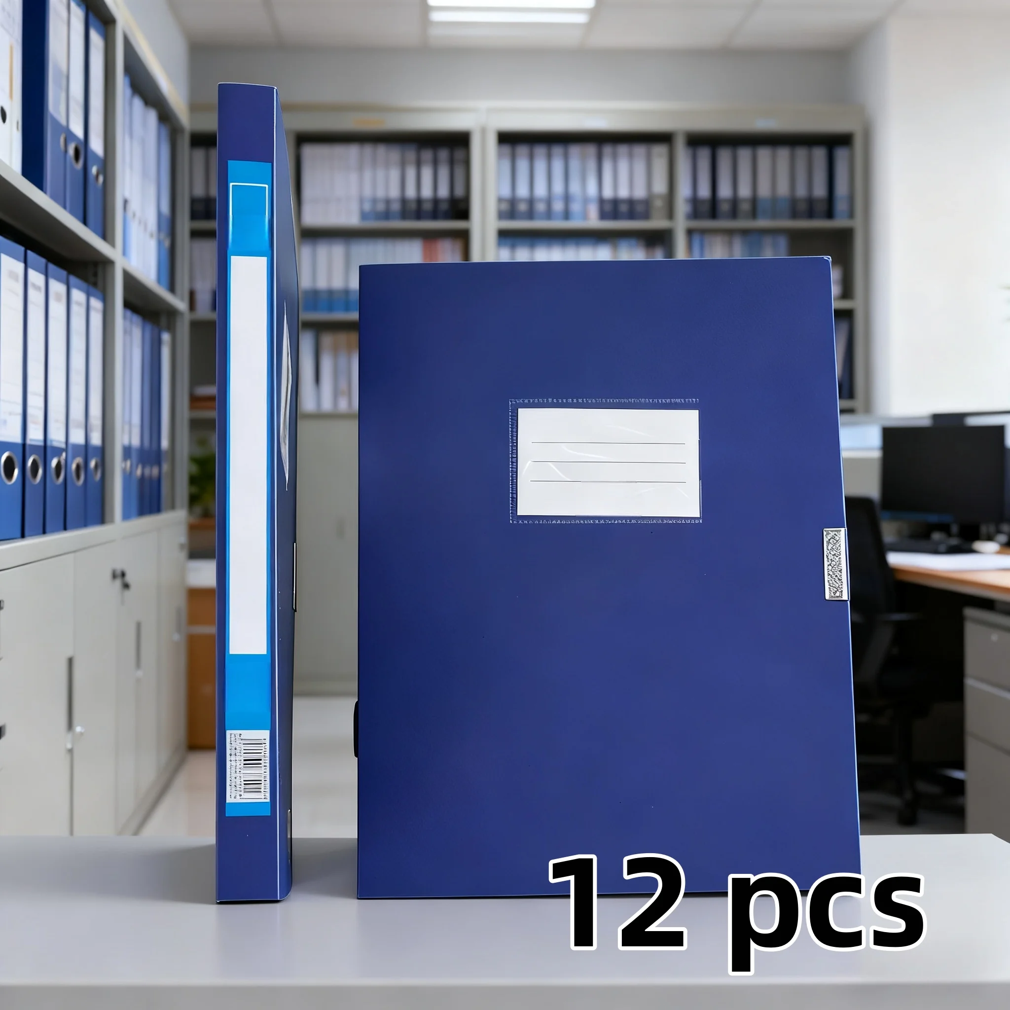 صندوق ملفات مجلد ملفات A4 مع إغلاق لاصق، صندوق مستندات بلاستيكي سميك، حقيبة تخزين، لوازم مكتبية، صندوق منظم A4، حامل مستندات قابل للطي #5