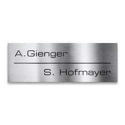 Customized Nameplate -Aluminum Composite Board Silver House Number Address Home Door Number Street Office Sign