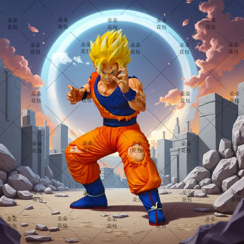 

Seven Dragon Balls Animation Peripheral Ornaments Statue Jack Bangchao Second Monkey King Super Saiya Man Handles Anime Fashion